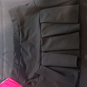 Black mini skirt